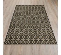 Ковер Турецкий Canan PAROS дизайн A981A BLACK-CREAM