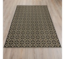 Ковер Турецкий Canan PAROS дизайн A981A BLACK-CREAM