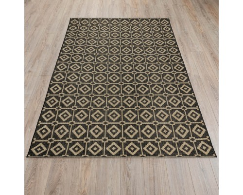 Ковер Турецкий Canan PAROS дизайн A981A BLACK-CREAM