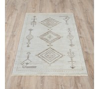 Ковер Турецкий OZKAPLAN KARPET OLBIA дизайн B0805A L.BEIGE-WHITE