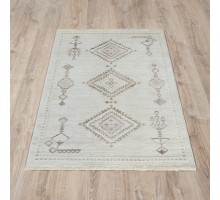 Ковер Турецкий OZKAPLAN KARPET OLBIA дизайн B0805A L.BEIGE-WHITE