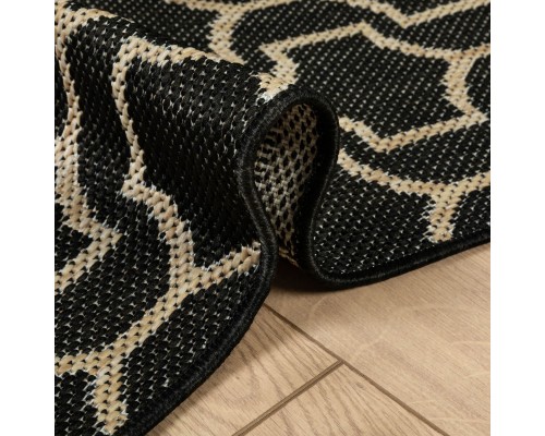 Ковер Турецкий Canan PAROS дизайн A945A BLACK-CREAM