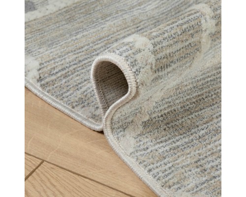 Ковер Турецкий OZKAPLAN KARPET OLBIA дизайн B0803A GREY-L.BEIGE