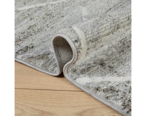 Ковер Турецкий OZKAPLAN KARPET OLBIA дизайн B0607B WHITE-ANTHRACITE