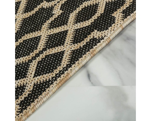 Ковер Турецкий Canan PAROS дизайн A956A BLACK-CREAM