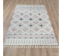 Ковер Турецкий OZKAPLAN KARPET VICENZA дизайн B0242A ANTHRACITE-PINK