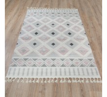 Ковер Турецкий OZKAPLAN KARPET VICENZA дизайн B0242A ANTHRACITE-PINK