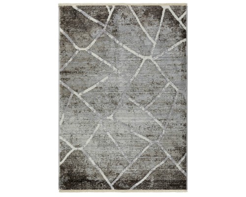 Ковер Турецкий OZKAPLAN KARPET OLBIA дизайн B0607B WHITE-ANTHRACITE