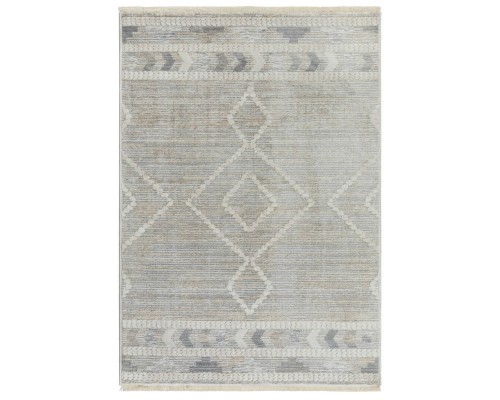 Ковер Турецкий OZKAPLAN KARPET OLBIA дизайн B0803A GREY-L.BEIGE