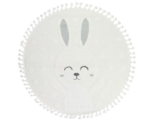 Ковер Турецкий OZKAPLAN KARPET VICENZA дизайн A1097A CREAM-CREAM круг Ковер Турецкий OZKAPLAN KARPET VICENZA дизайн A1097A CREAM-CREAM круг