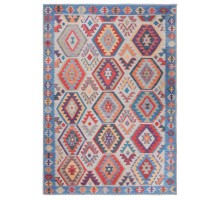 Ковер Турецкий Samira ILONNA дизайн AB065A BLUE-RED