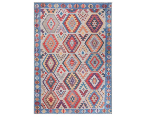 Ковер Турецкий Samira ILONNA дизайн AB065A BLUE-RED Ковер Турецкий Samira ILONNA дизайн AB065A BLUE-RED