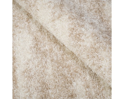 Ковер серо-бежевый с длинным ворсом 30 мм  Фьюжн 42315-48233 мягкий пушистый