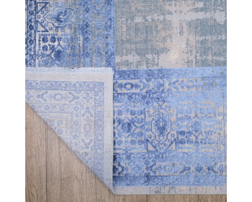 Ковер Турецкий Art Deco дизайн 3035A цвет CREAM2 / BLUE2