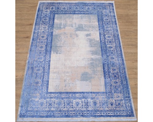 Ковер Турецкий Art Deco дизайн 3035A цвет CREAM2 / BLUE2