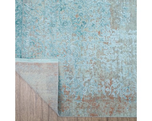 Ковер Турецкий Art Deco дизайн 3041B цвет CREAM / JADE_TURQUOISE