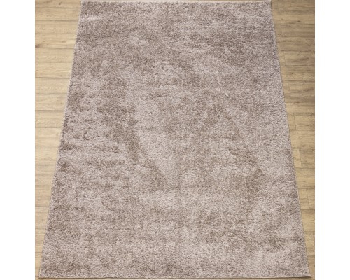 Ковер коричневый с длинным ворсом 30 мм Фьюжн 42810-49022 мягкий пушистый