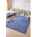 Ковер синий с длинным ворсом 30 мм  Фьюжн 42807-49022 мягкий пушистый