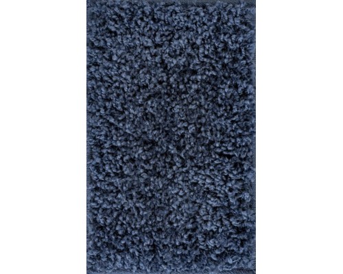 Ковер синий с длинным ворсом 30 мм  Фьюжн 42807-49022 мягкий пушистый