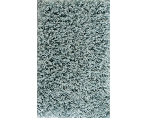 Ковер бирюзовый с длинным ворсом 30 мм Фьюжн 42808-49022 мягкий пушистый