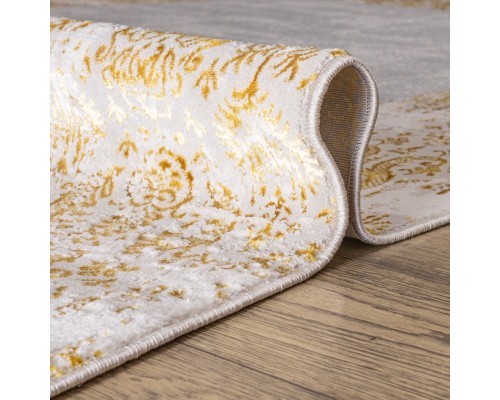 Ковер Турецкий Aruna дизайн F591AS цвет BEIGE / GOLD
