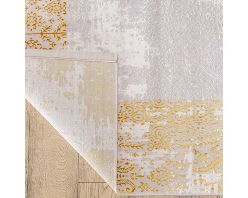 Ковер Турецкий Aruna дизайн F591AS цвет BEIGE / GOLD