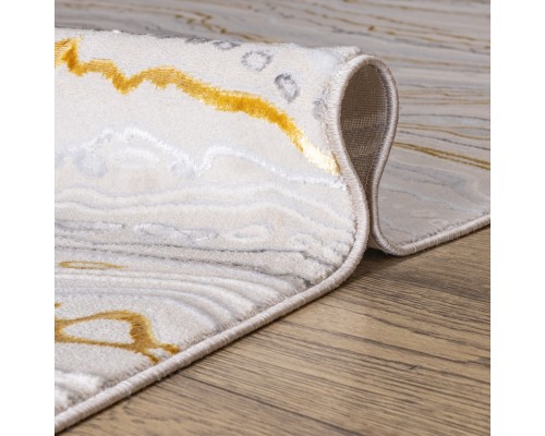 Ковер Турецкий Aruna дизайн F592AS цвет BEIGE / GOLD
