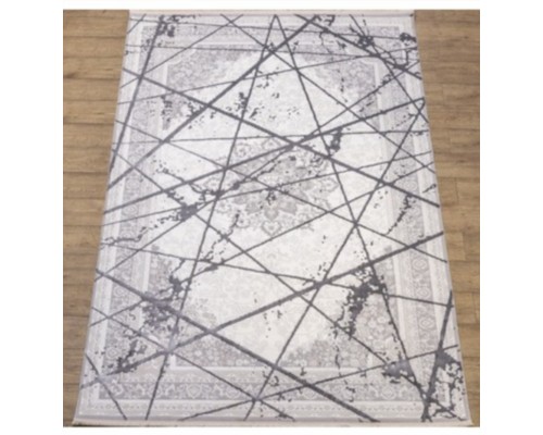 Ковер Турецкий Prado дизайн KB03A цвет WHITE / GRAY2
