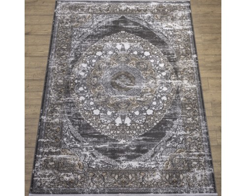 Ковер Турецкий Pera дизайн 2750B цвет C.ANTRASIT / GOLD