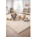 Ковер светло-бежевый с длинным ворсом 30 мм  Фьюжн 42104-48123 мягкий пушистый