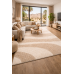 Ковер светло-бежевый с длинным ворсом 30 мм  Фьюжн 42106-48122 мягкий пушистый