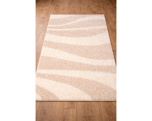 Ковер светло-бежевый с длинным ворсом 30 мм  Фьюжн 42106-48122 мягкий пушистый