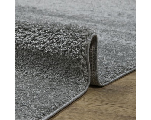 Ковер серый с длинным ворсом 30 мм  Фьюжн 42800-49022 мягкий пушистый