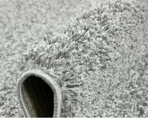 Ковер серый с длинным ворсом 30 мм  Фьюжн 42800-49022 мягкий пушистый