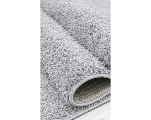 Ковер серый с длинным ворсом 30 мм  Фьюжн 42800-49022 мягкий пушистый