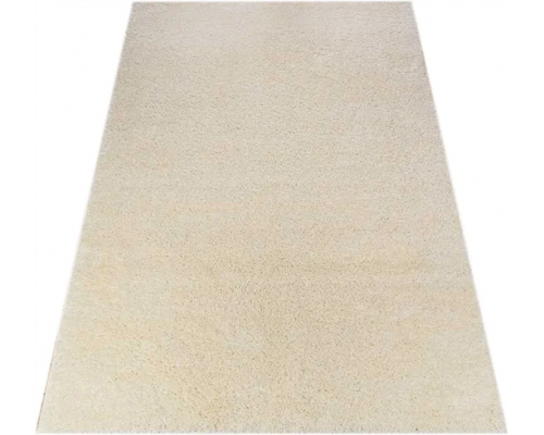 Ковер белый с длинным ворсом 30 мм Фьюжн 42300-48222 мягкий пушистый
