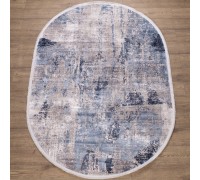 Ковер Турецкий Doku дизайн B173E цвет COKME_DGRAY / L_BLUE Овал