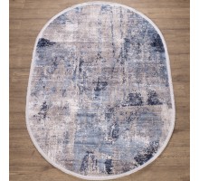 Ковер Турецкий Doku дизайн B173E цвет COKME_DGRAY / L_BLUE Овал