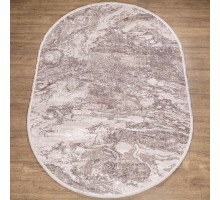 Ковер Турецкий Doku дизайн B176D цвет COKME_DGRAY / OBEIGE Овал