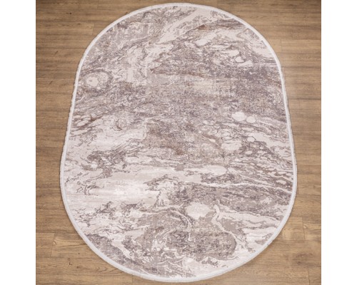 Ковер Турецкий Doku дизайн B176D цвет COKME_DGRAY / OBEIGE Овал