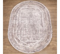 Ковер Турецкий Doku дизайн B177D цвет COKME_DGRAY / OBEIGE Овал