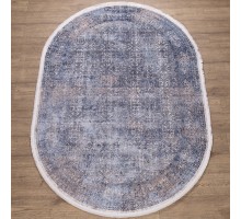 Ковер Турецкий Doku дизайн B167E цвет COKME_DGRAY / L_BLUE Овал