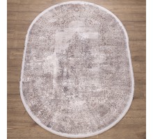 Ковер Турецкий Doku дизайн B172D цвет COKME_DGRAY / OBEIGE Овал