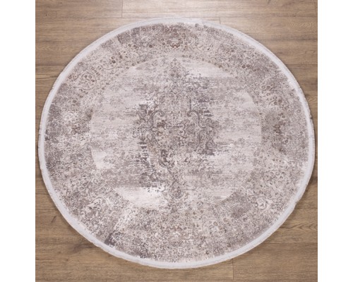Ковер Турецкий Doku дизайн B172D цвет COKME_DGRAY / OBEIGE Овал