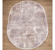 Ковер Турецкий Doku дизайн B173D цвет COKME_DGRAY / OBEIGE Овал