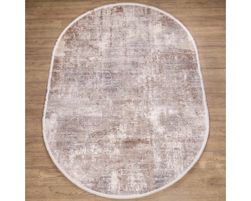 Ковер Турецкий Doku дизайн B173D цвет COKME_DGRAY / OBEIGE Овал