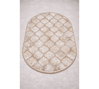 Ковер Турецкий Ascona дизайн 4100B цвет BEJ FLOS / BEJ FLOS Овал