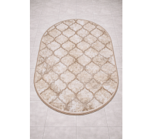 Ковер Турецкий Ascona дизайн 4100B цвет BEJ FLOS / BEJ FLOS Овал