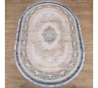 Ковер Турецкий Ascona дизайн 4112A цвет ACIK MAVI FLOS / ACIK MAVI FLOS Овал