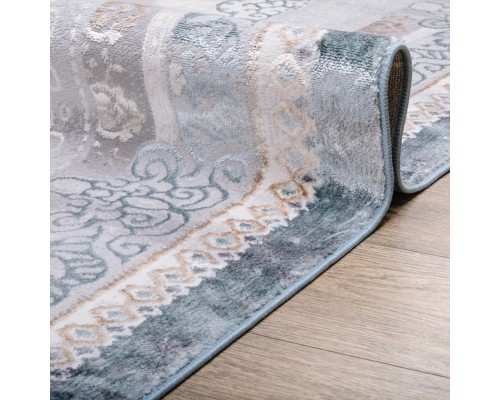 Ковер Турецкий Ascona дизайн 4112A цвет ACIK MAVI FLOS / ACIK MAVI FLOS Овал